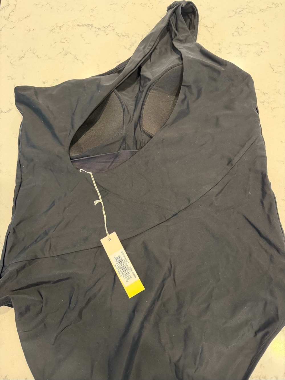 Summersalt Sidestroke One-Shoulder Black Swimsuit - Picture 5 of 5